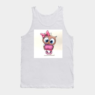 girl owl Tank Top